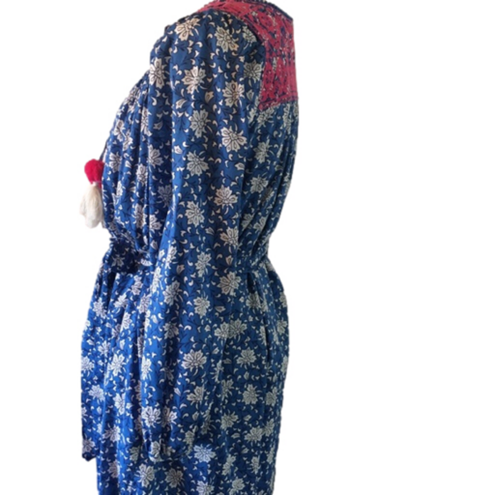 J. Crew Belted Tunic dress in Night Sky block print (Style AP194) - Picture 6 of 15